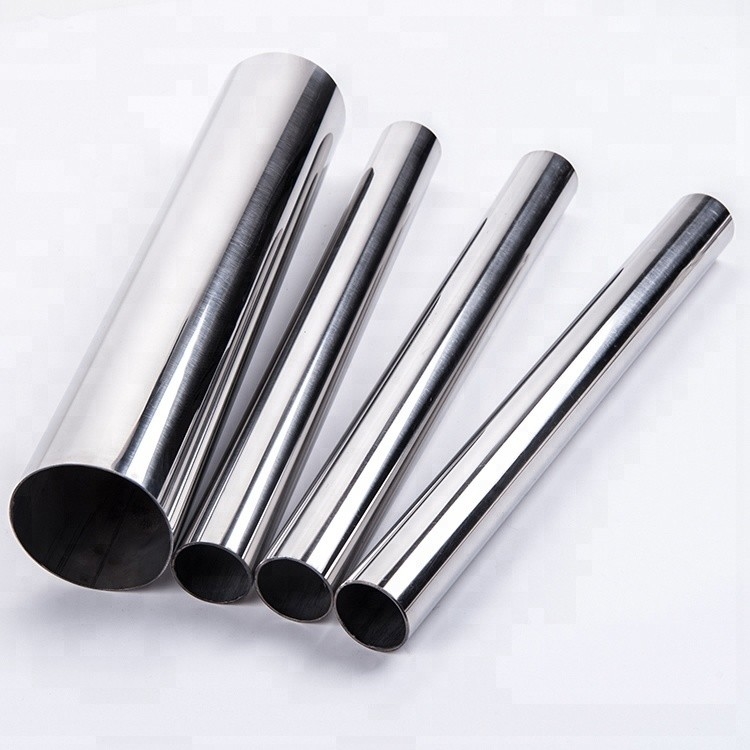 Mirror Finish Welded Stainless Steel Tubing 304 316l Round Shape Mirror Finish Welded Stainless Steel, Mirror Finish Stainless Steel Pipe